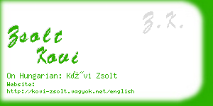 zsolt kovi business card